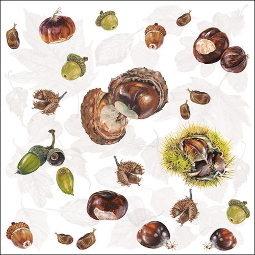 Ambiente - Servetten 33x33cm - Chestnuts