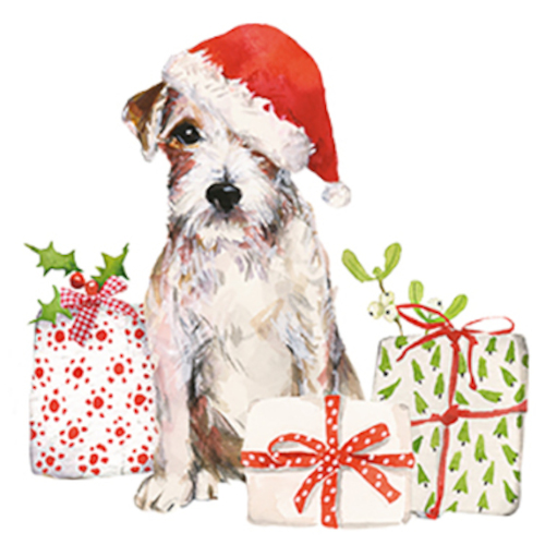 PPD Lunch servetten - Christmas Pup PPD Lunch servetten - Christmas Pup