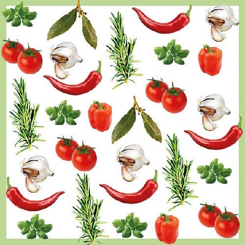 Ambiente Lunch Servetten - Italian Vegetables