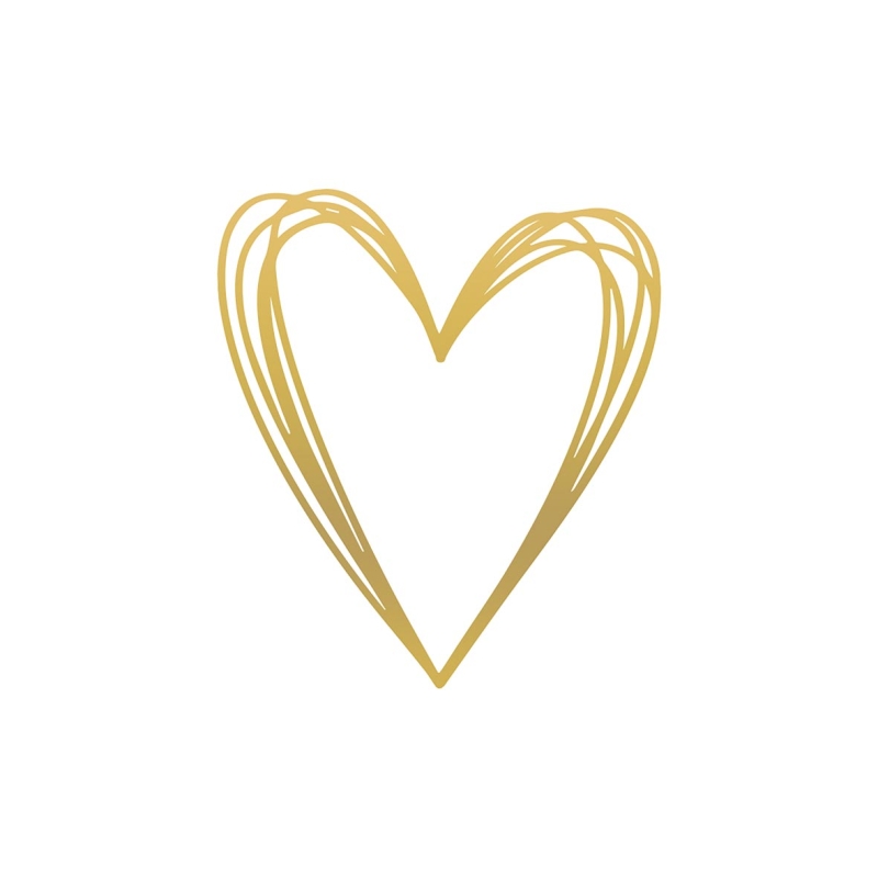 PPD Lunch servetten - Pure Heart gold