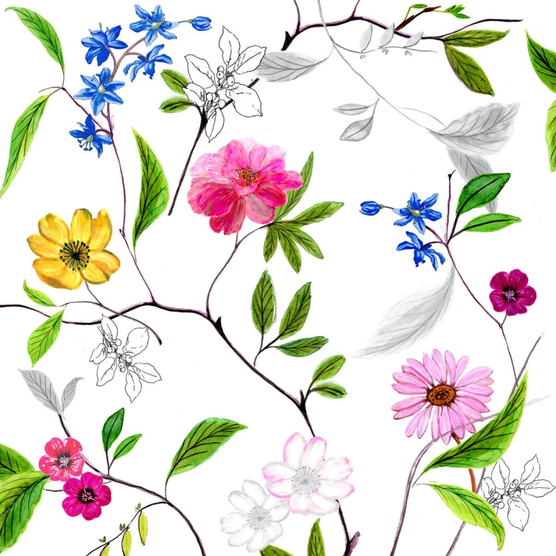 PPD - Lunch servetten - Flower Power PPD - Lunch servetten - Flower Power