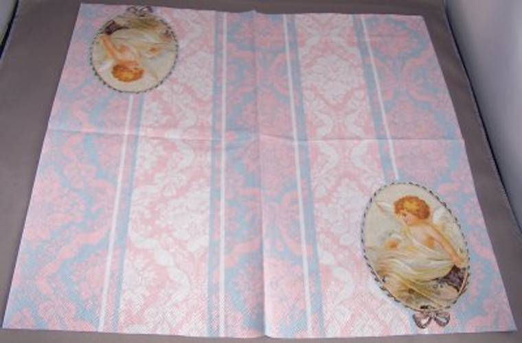 IHR - Lunch servetten - Medallion Angel rose