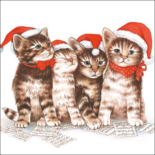 Ambiente Lunch Servetten - Singing Cats