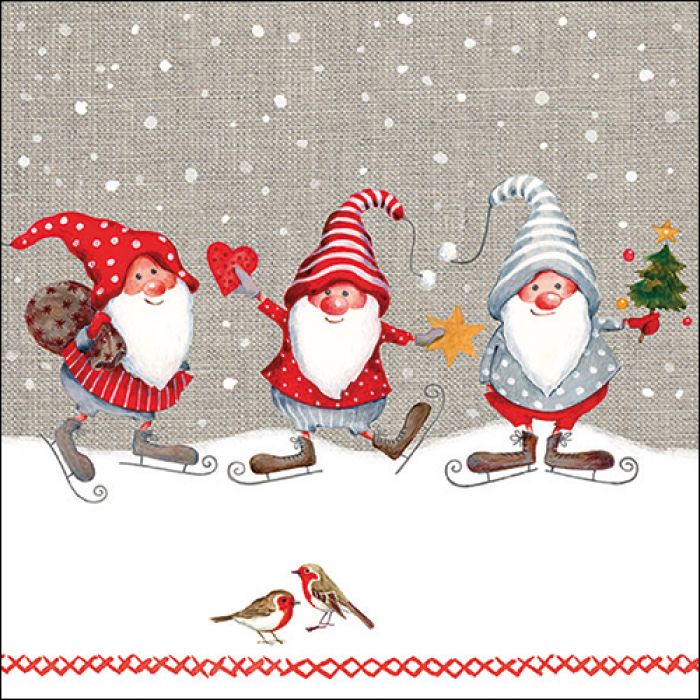 Ambiente - Lunch servetten - Skating Dwarfs