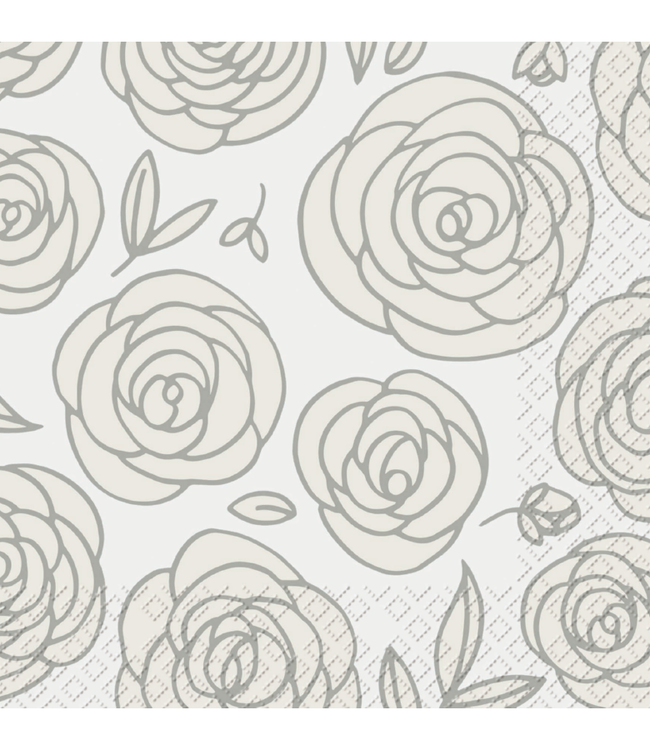 Stewo Lunch Servetten - Giuseppa Wit / Rozen Stewo Lunch Servetten - Giuseppa Wit / Rozen