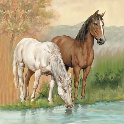 Ambiente Lunch Servetten - Horses