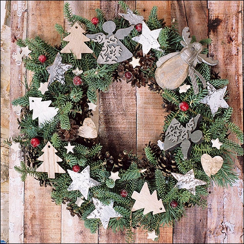Ambiente Lunch servetten - X-Mas Wreath