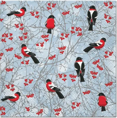 PAW - Lunch servetten - Winter Birds PAW - Lunch servetten - Winter Birds