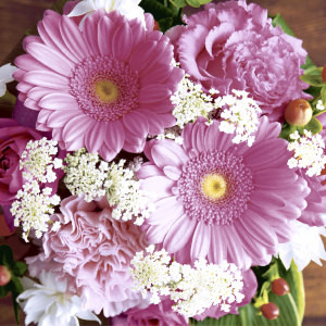 P+D - Lunch servetten - Pink Gerbera P+D - Lunch servetten - Pink Gerbera