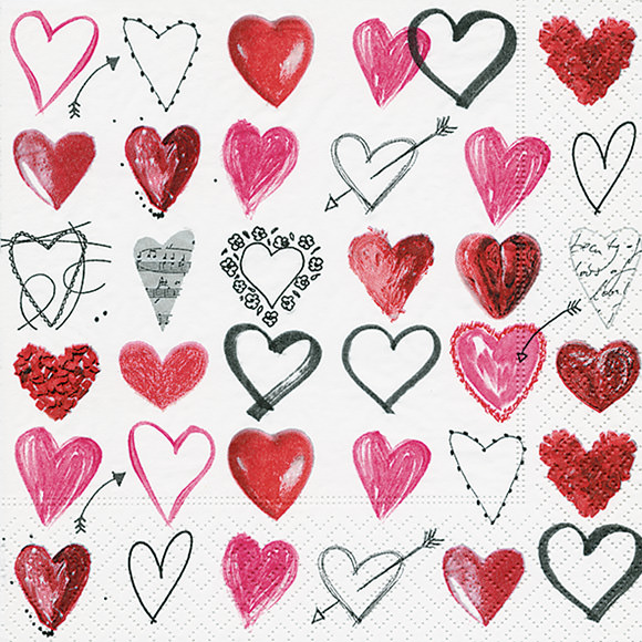 P+D - Lunch servetten - Cupids arrow