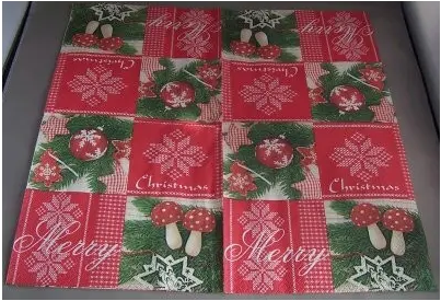 Colourful life - Lunch servetten - Kerst