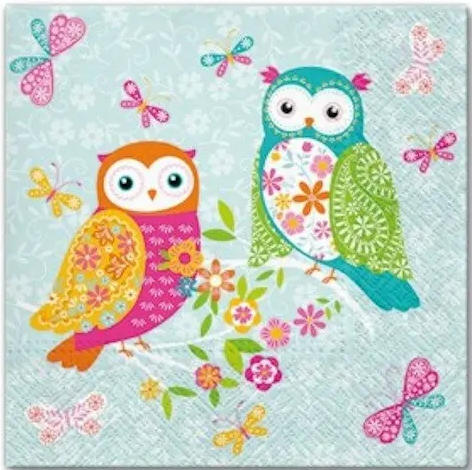 PAW Lunch servetten - Magical Owls PAW Lunch servetten - Magical Owls