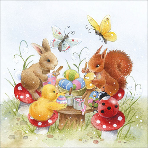 Lunch servetten Painting class - Ambiente - 33x33 cm Lunch servetten Painting class - Ambiente - 33x33 cm