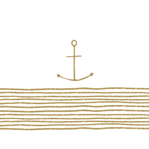 PPD Lunch servetten - Pure Anchor gold
