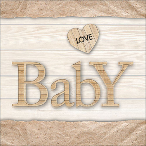 Ambiente Lunch Servetten - Baby love naturel