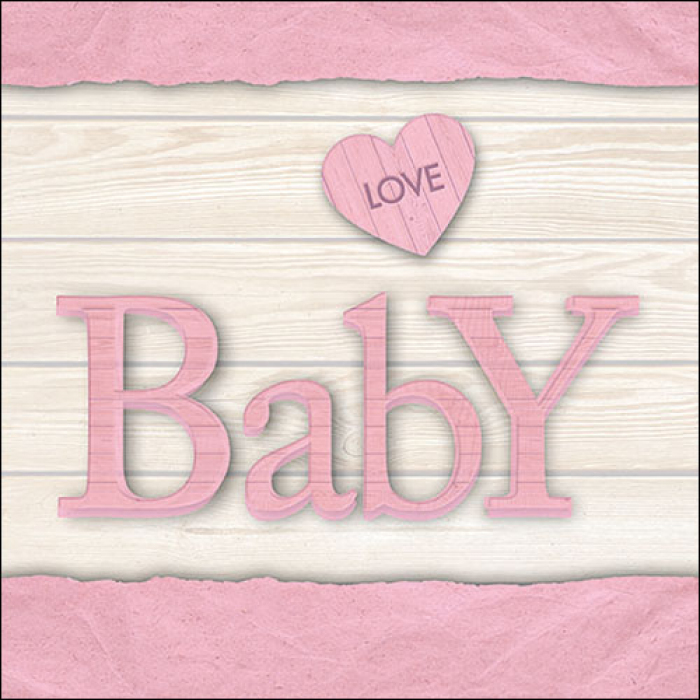 Ambiente Lunch Servetten - Baby love girl