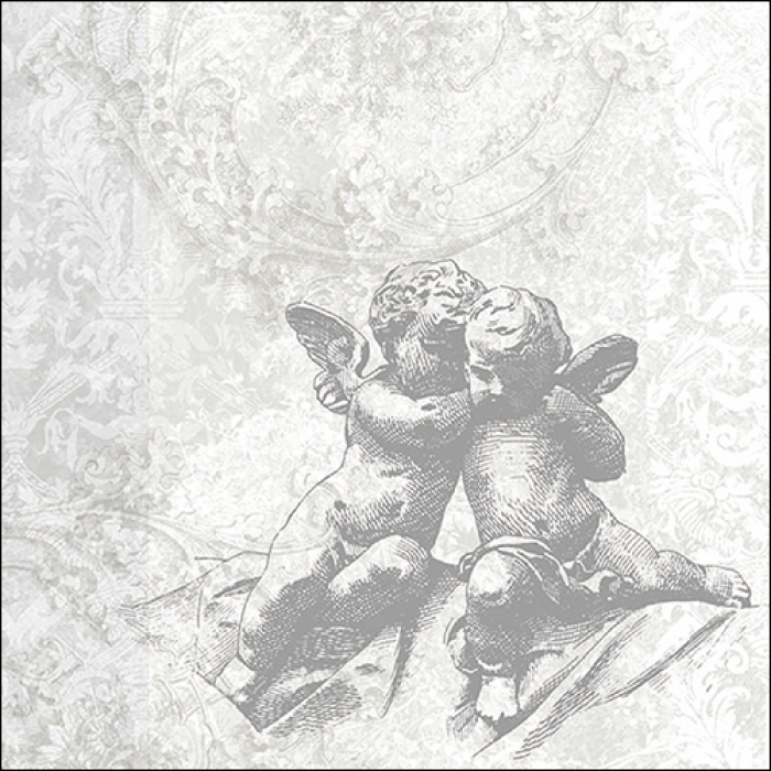 Ambiente Lunch Servetten - Classic angels silver