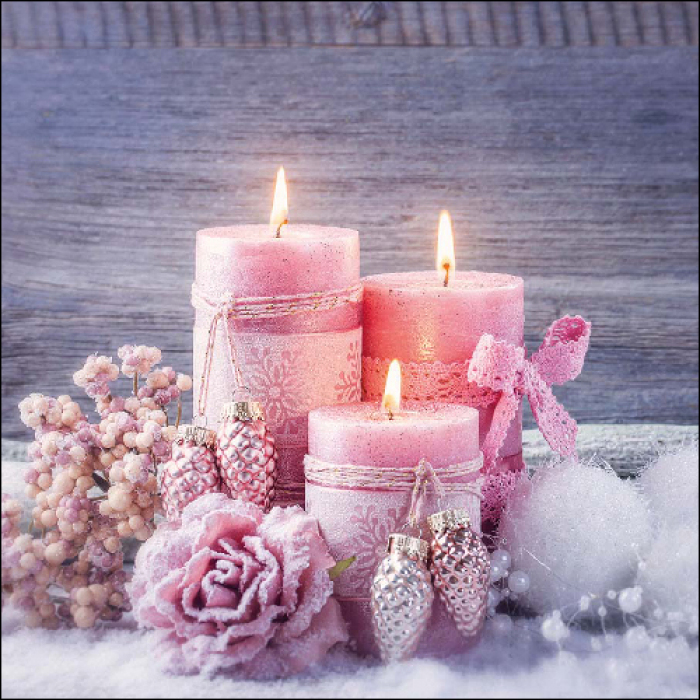Ambiente Lunch Servetten - Romantic candles