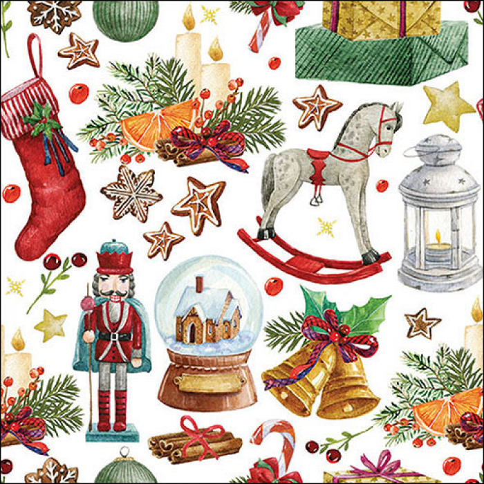 Ambiente Lunch Servetten - Vintage ornaments