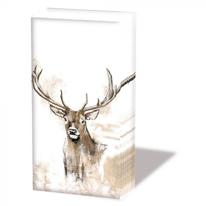 Ambiente Zakdoeken 6 pakjes - Antlers