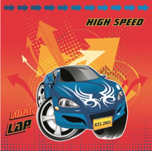Daisy Lunch servetten - Car Daisy Lunch servetten - Car