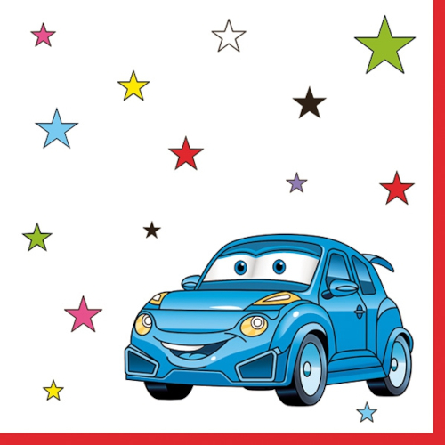 Daisy - Lunch servetten - Cartoon Cars