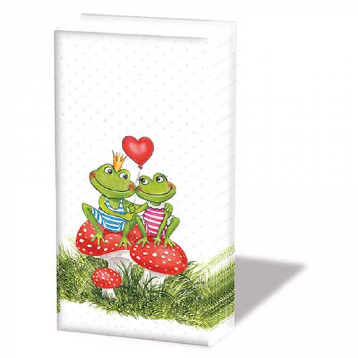 Ambiente Zakdoeken 6 pakjes - Frogs in love