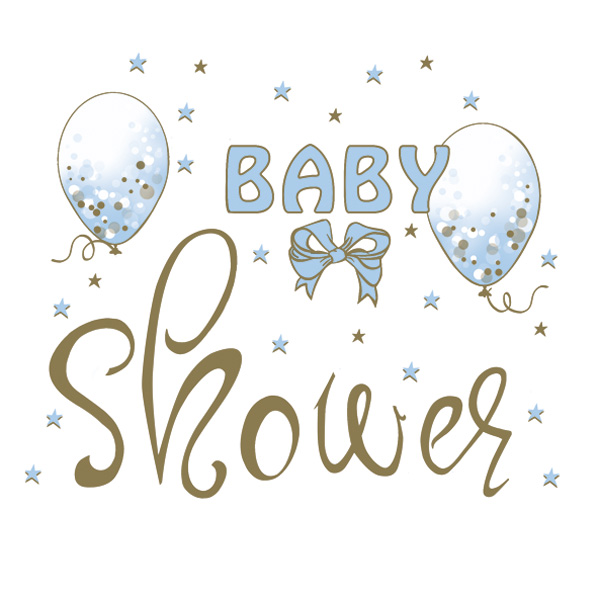 Maki - Lunch servetten - Baby Shower Blue