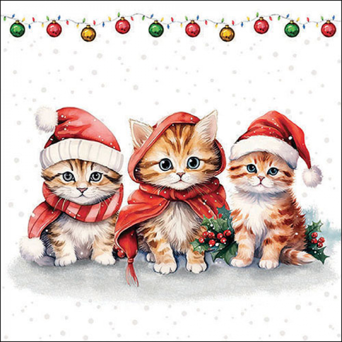 Ambiente Lunch Servetten - Funny cute kittens