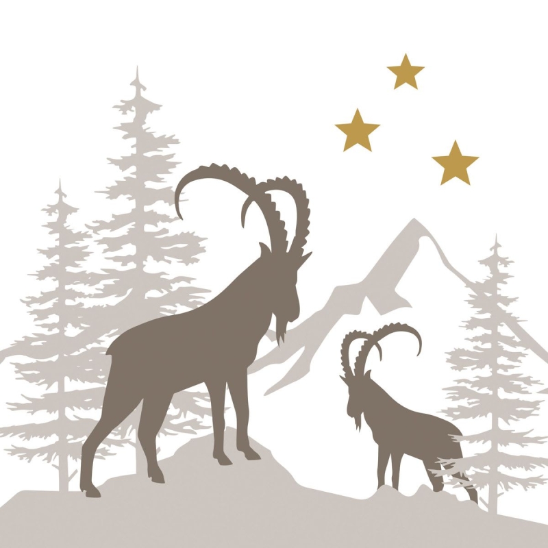 PPD Lunch servetten - Winter Capricorns PPD Lunch servetten - Winter Capricorns