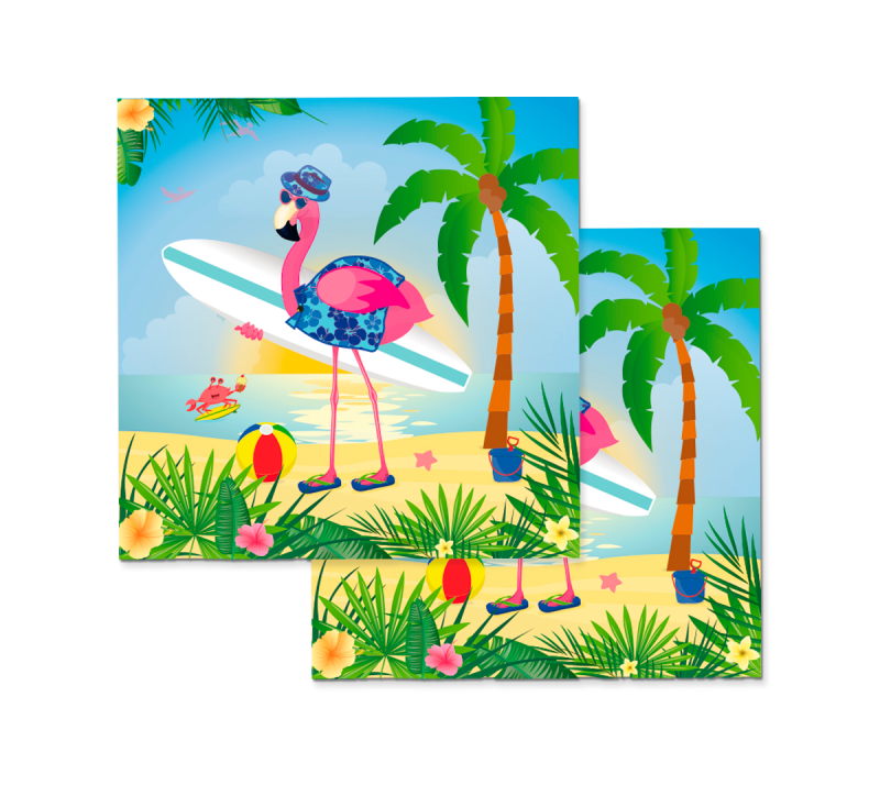 Folat - Lunch servetten - Flamingo