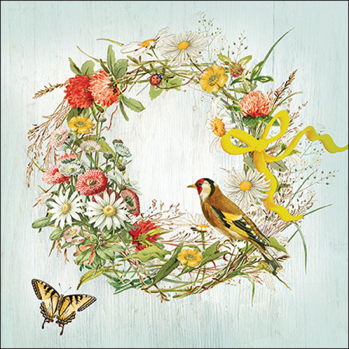 Ambiente - Lunch servetten - Wreath with ribbon Ambiente - Lunch servetten - Wreath with ribbon