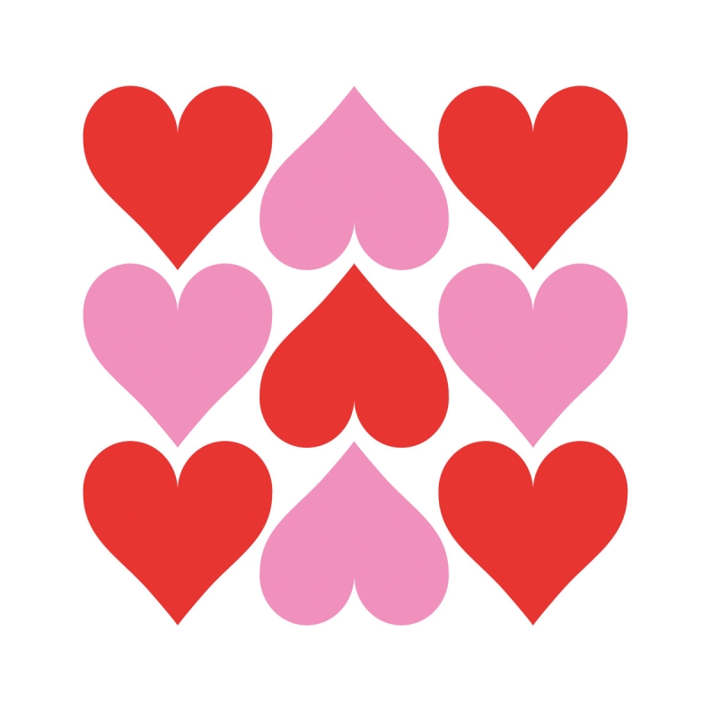 PPD Lunch servetten - Hearts Graphic