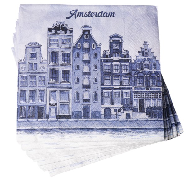 Heinen Lunch servetten - Amsterdam