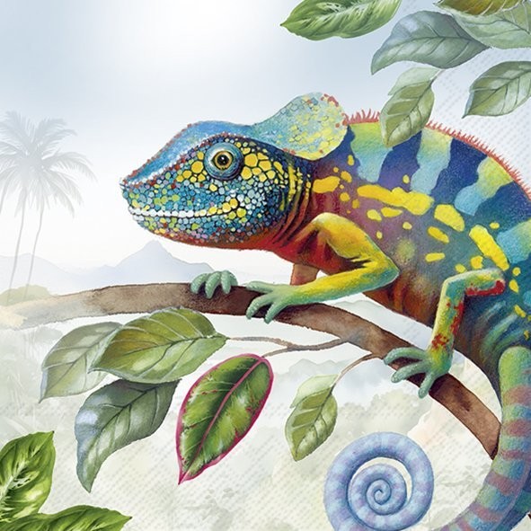 IHR - Lunch servetten - Exotic Chameleon IHR - Lunch servetten - Exotic Chameleon