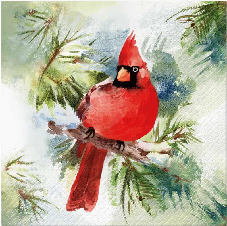 PAW Lunch servetten - Winter Cardinal PAW Lunch servetten - Winter Cardinal
