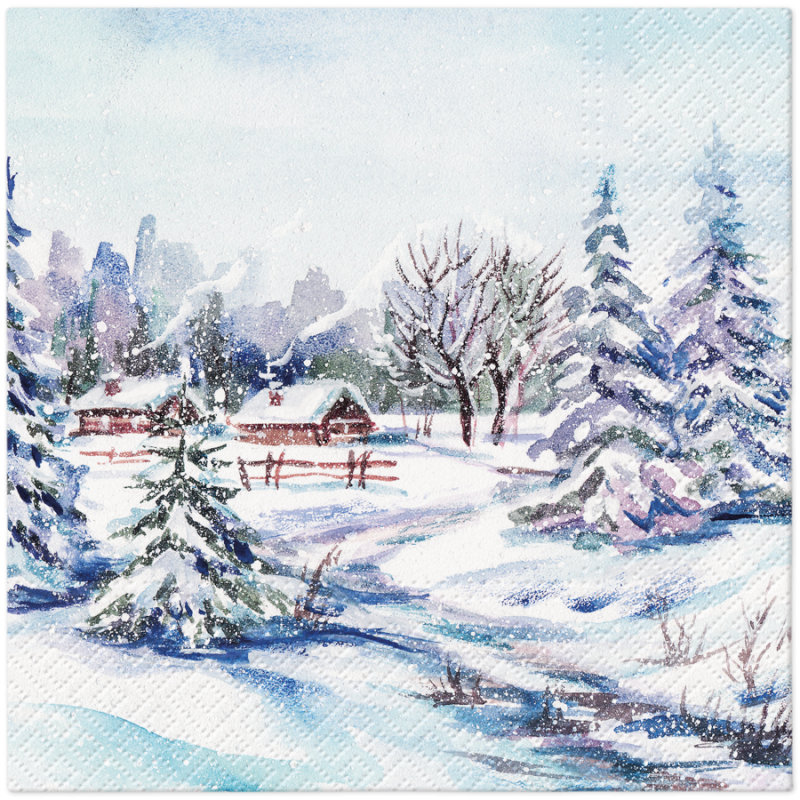 PAW - Lunch servetten - Winter Village