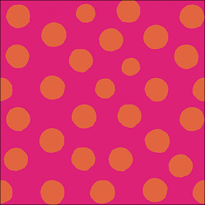 Ambiente Lunch Servetten - Polka dots - Orange/Pink