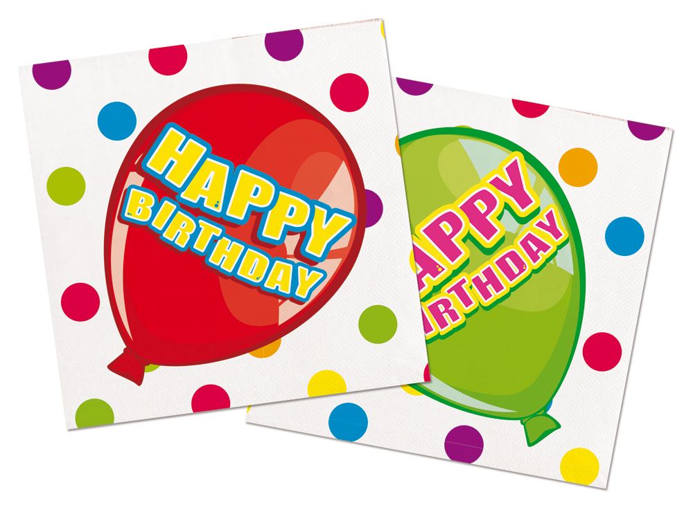 Folat - Lunch servetten - Happy birthday