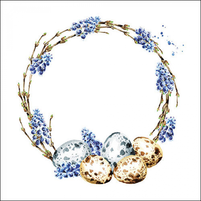 Ambiente - Lunch servetten - Muscari wreath