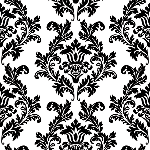 Maki - Lunch servetten - White & Black Wallpaper
