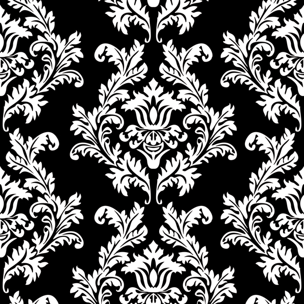 Maki - Lunch servetten - Black & White Wallpaper