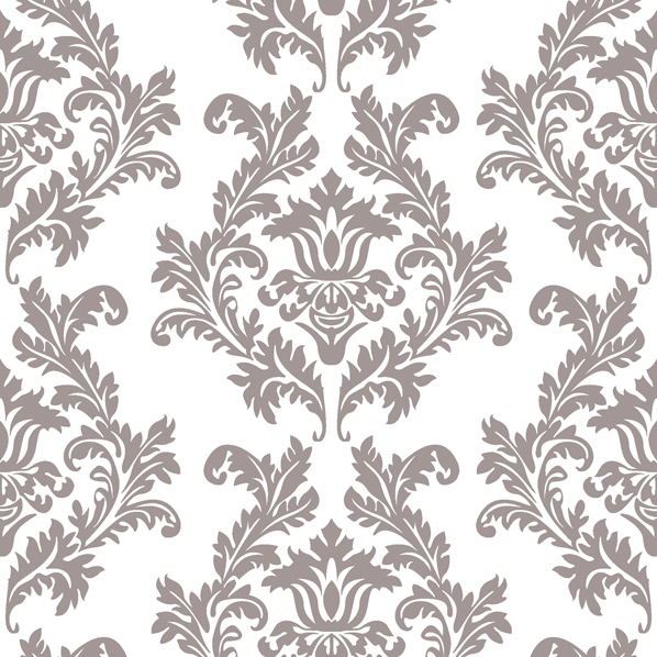 Maki - Lunch servetten - White & silver Wallpaper