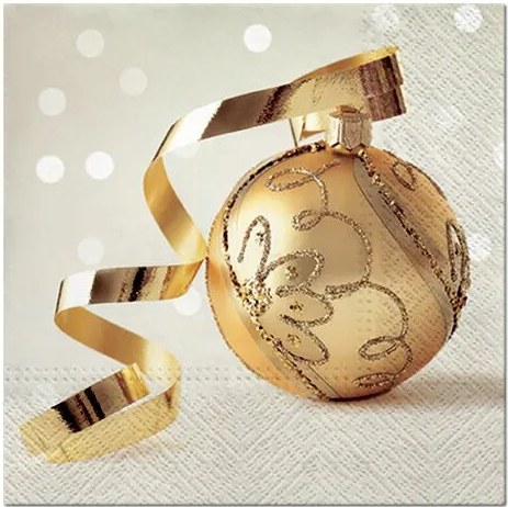 PAW - Lunch servetten - Golden Bauble PAW - Lunch servetten - Golden Bauble