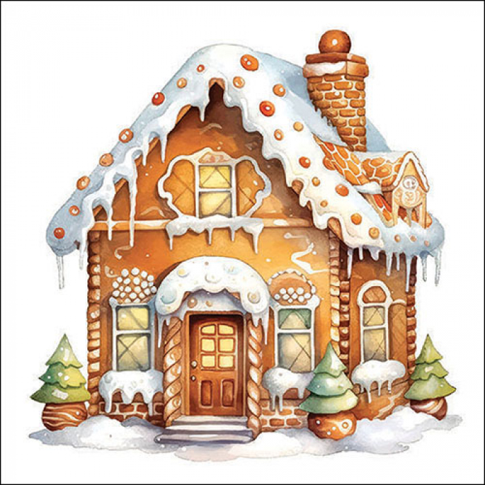 Ambiente Lunch Servetten - Gingerbread house