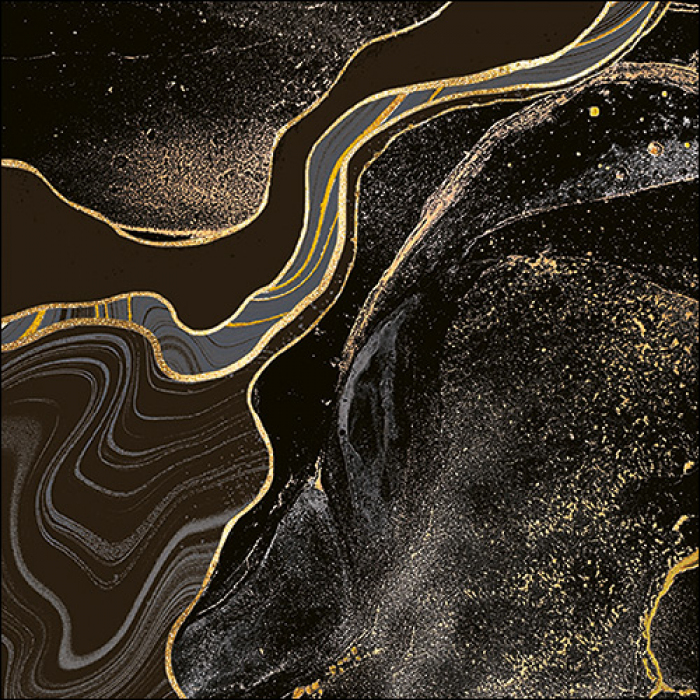 Ambiente Lunch Servetten - Marble black