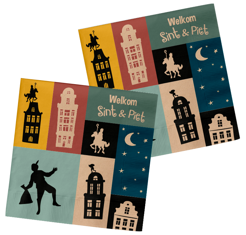 Folat - Lunch servetten - Welkom Sint & Piet