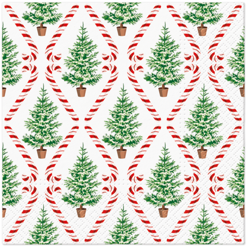 Lunch servetten - Candy Cane Forest