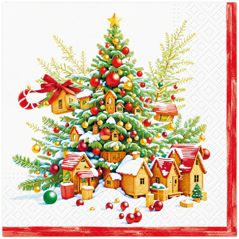 PAW - Lunch servetten - Festive Joy Tree