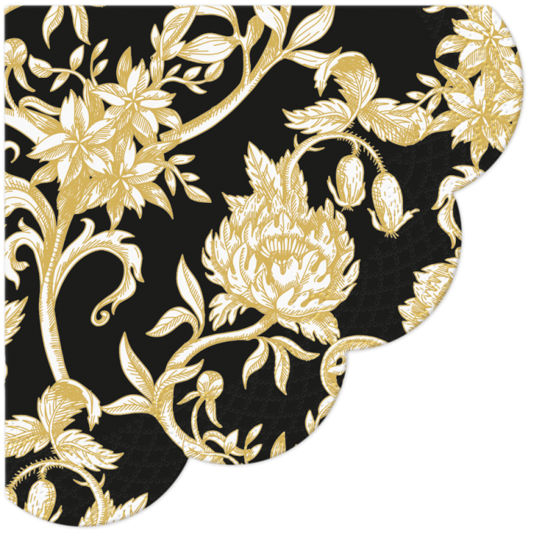 PAW - Ronde servetten - Baroque Flowers